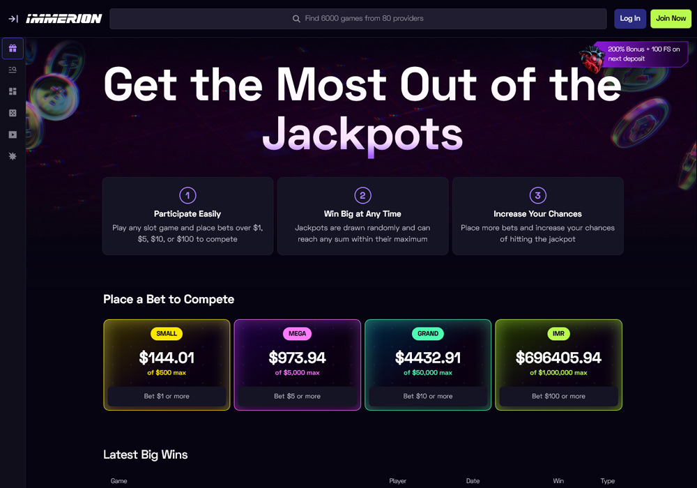 Immerion Jackpot
