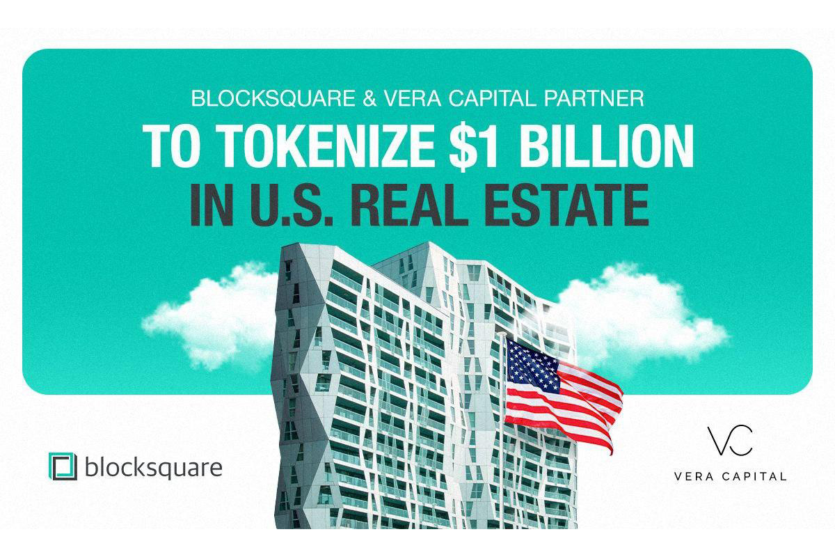 Blocksquare and Vera Capital Form $1 Billion Real Estate Tokenization Partnership
