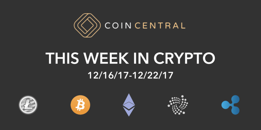 This Week in Cryptocurrency – December 22nd, 2017 This week in crypto