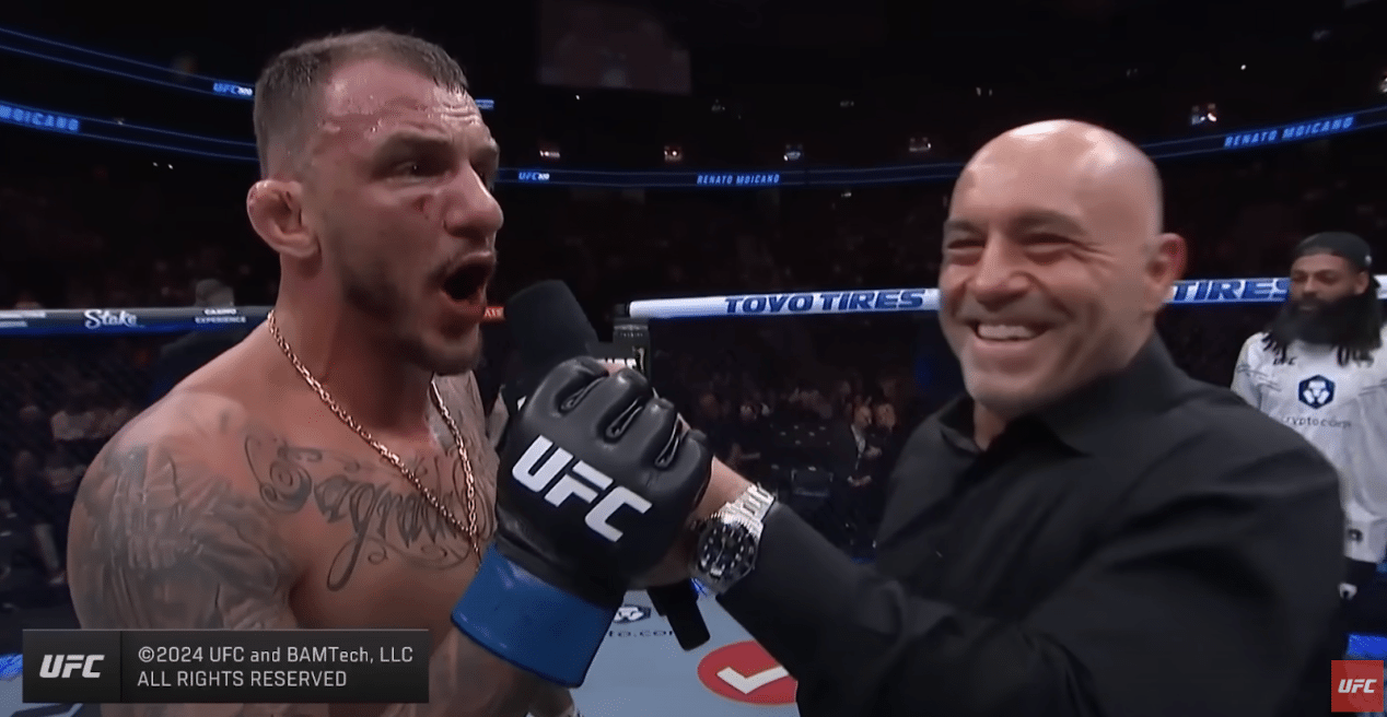 Renato Moicano with Joe Rogan 